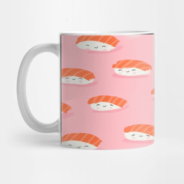 Salmon Nigiri Large by Charly Clements